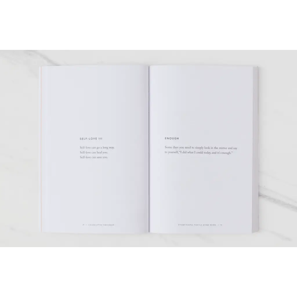 Open book print from Everything Youll Ever Need You Can Find Within Yourself