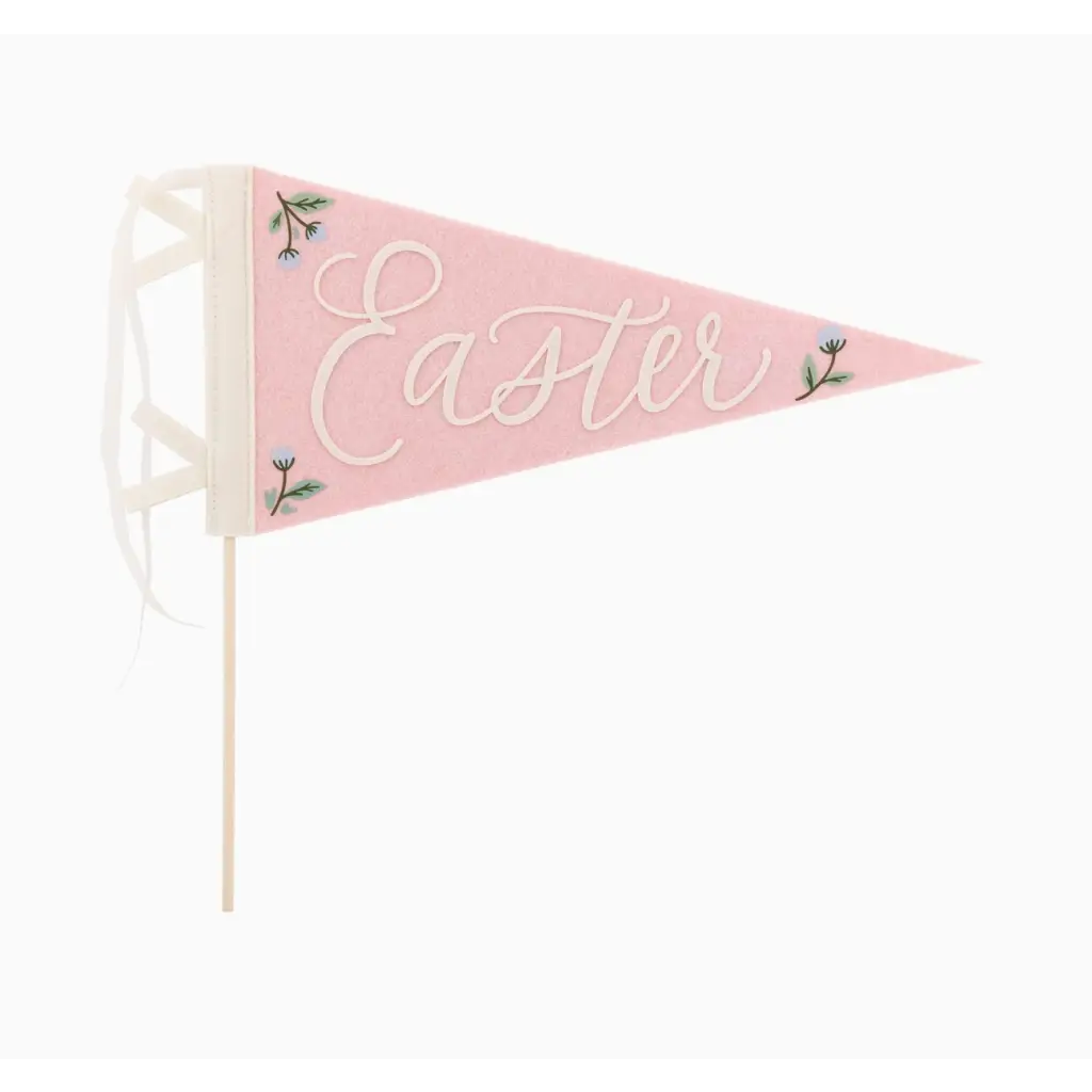 Pink Easter felt pennant banner adds a fun touch to your festive decor