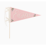 Pink Easter felt pennant banner adds a fun touch to your festive decor
