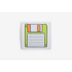 Green floppy disk sticker on Floppy Disk Retro Sticky Note for stylish womens clothes