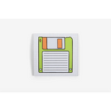 Green floppy disk sticker on Floppy Disk Retro Sticky Note for stylish womens clothes