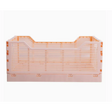 Light-orange Folding Storage Crate for versatile storage solutions and organization