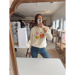 Gentle reminders off-white unisex sweatshirt with heart graphics