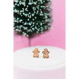 Gingerbread Stud Earrings | Stainless Steel - 560 Jewelry