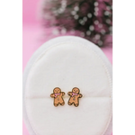 Gingerbread Stud Earrings | Stainless Steel - 560 Jewelry