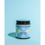 Good Baby Chapped Cheeks balm jar with daisies label for moms clothes