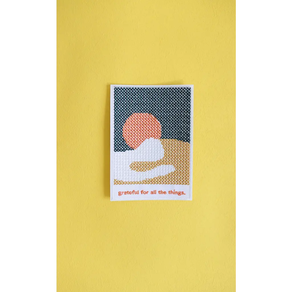 Grateful For Everything Sunset Iron-On Patch - 800 Misc