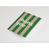 Green Stripe Thank You Card - 745 Card Wall