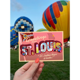 Greetings from St. Louis Mo 4x6 Postcard - 745 Card Wall