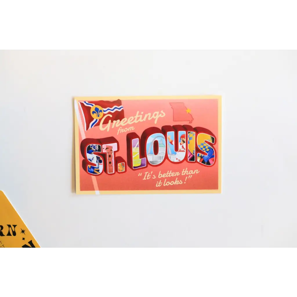 Greetings from St. Louis Mo 4x6 Postcard - 745 Card Wall