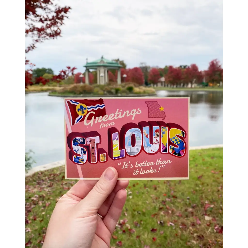 Greetings from St. Louis Mo 4x6 Postcard - 745 Card Wall