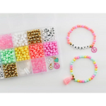 Groovy Goals DIY Bracelet Craft Kit with colorful beads, letter charms, and stylish tassels