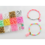 Colorful Groovy Goals DIY Bracelet Craft Kit with letter beads, charms, and bracelets