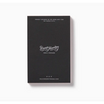 Black greeting card from Grown-Ass Person Memo Pad with dyed paper and polished prints
