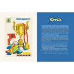 Gold trophy with sports gear and medals for Midwestern Conversation and stylish womens clothes