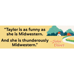 Promotional quote for GT Midwestern Conversation book showcasing stylish womens clothes