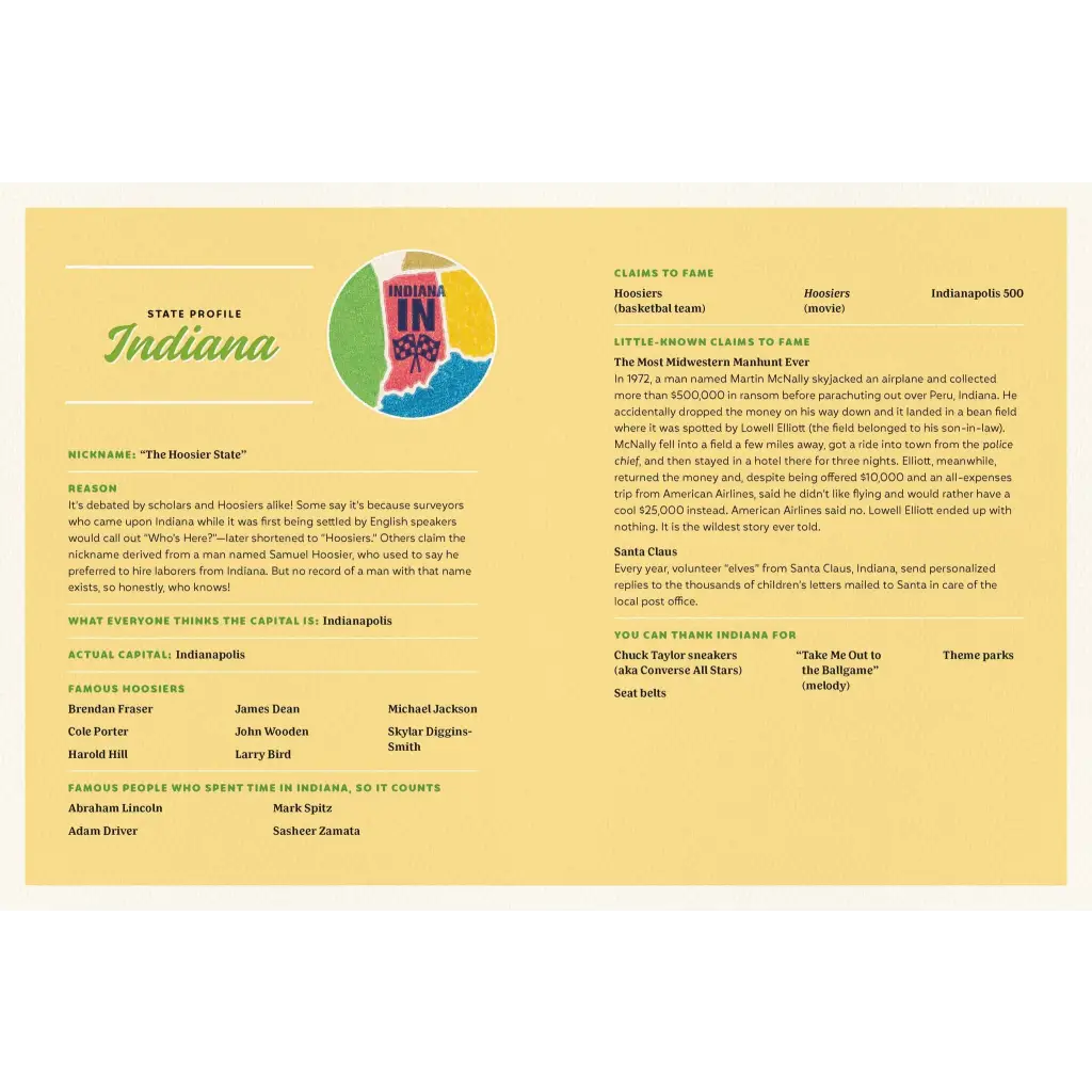 A brochure about Indiana in GT Midwestern Conversation showcasing stylish womens clothes