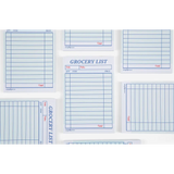 Guest Check Notepad Grocery List with stylish womens clothes and polished prints