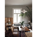 Sleek white Happy Homes wing pendant light hanging stylishly