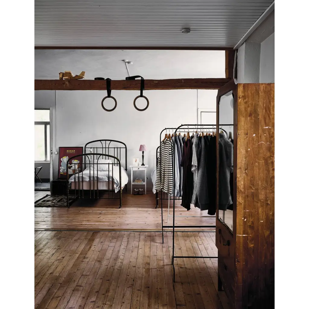 Happy Homes black metal bed frame with ornate scrollwork