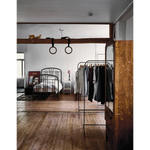 Happy Homes black metal bed frame with ornate scrollwork