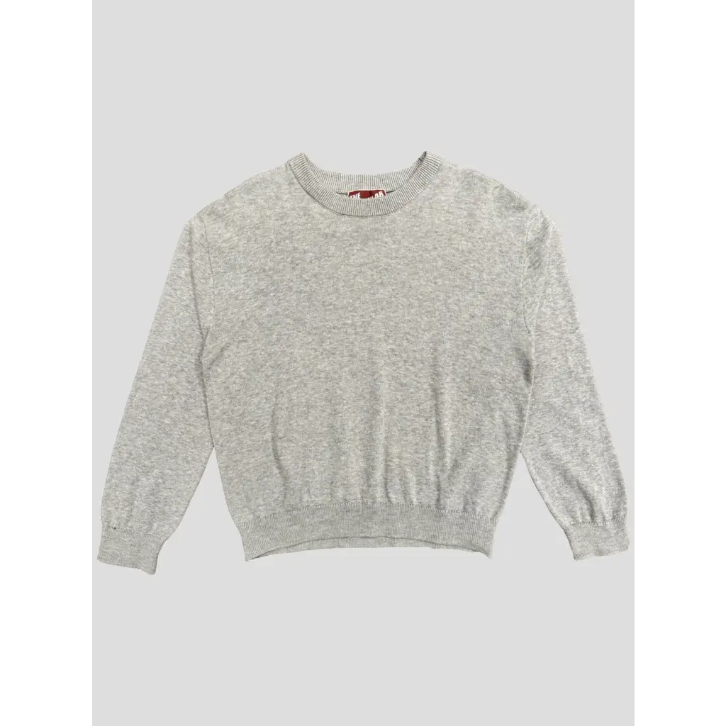 Gray crewneck sweater from Heater Grey Blank, perfect for stylish women’s clothes