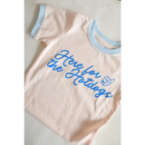 Here For The Hotdogs Organic Cotton Ringer - 320 Kids