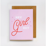 Hey Girl Hey Greeting Card - 745 Card Wall