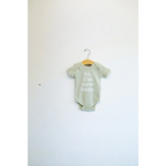 Hi I’m New Here Organic Cotton Baby Onesie | Sage - 410