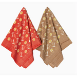 Floral patterned kitchen towels with polished prints from Hope Dies Last Cotton Voile Bandana Poppy