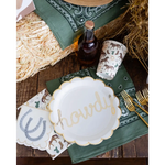 Cowboy-themed Howdy Horseshoe Cocktail Napkins for your Western party fun