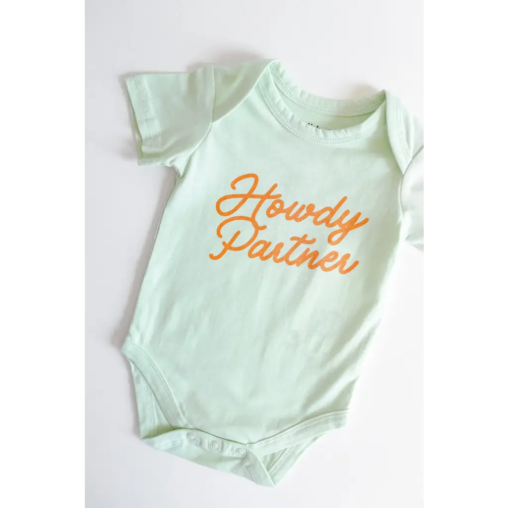 Howdy Partner Organic Cotton Baby Onesie - 410 Printed