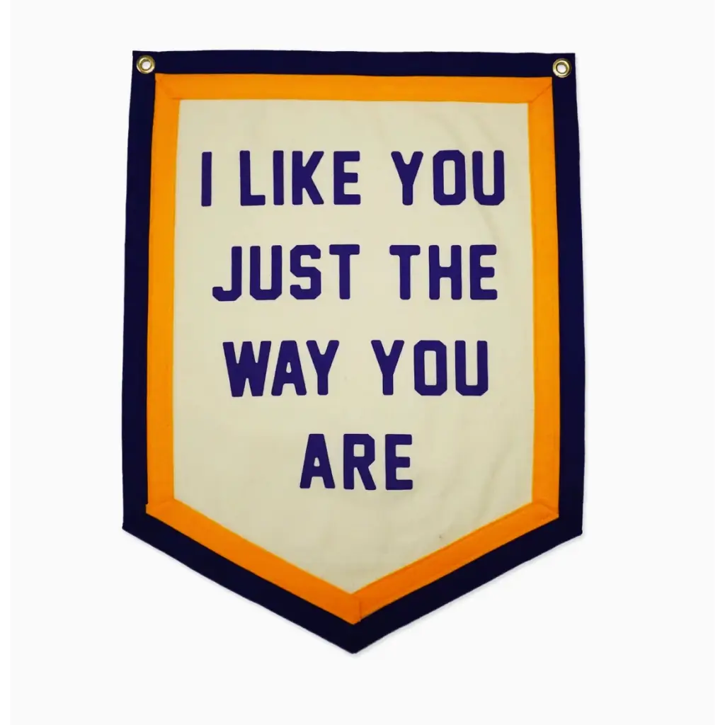 I Like You Just the Way You Are Camp Flag • Kelle Hampton