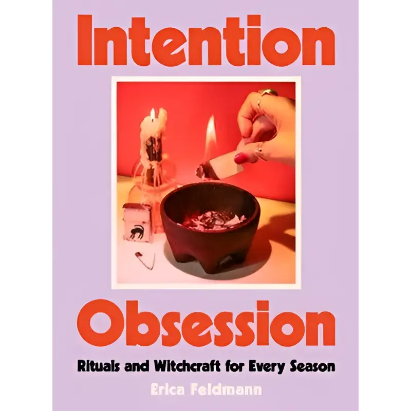 Intention Obsession by Erica Feldmann book cover with candles and incense