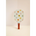 Polka-dotted mini pickle ball paddle with brown leather grip for little players to start em’ young
