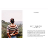 Cozy dirty caramel knit sweater with knit patterns in Knit This! book