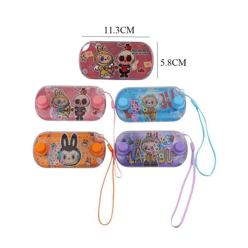 Pink Labubu Bunny water ring toss phone case with lanyard, 5.8x11.3cm