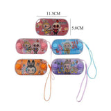 Pink Labubu Bunny water ring toss phone case with lanyard, 5.8x11.3cm