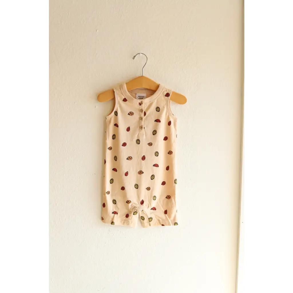 Ladybug Henley Romper - 430 Rompers