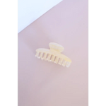 Cream large claw clip with teeth, the ultimate favorite hair accessory for stylish looks