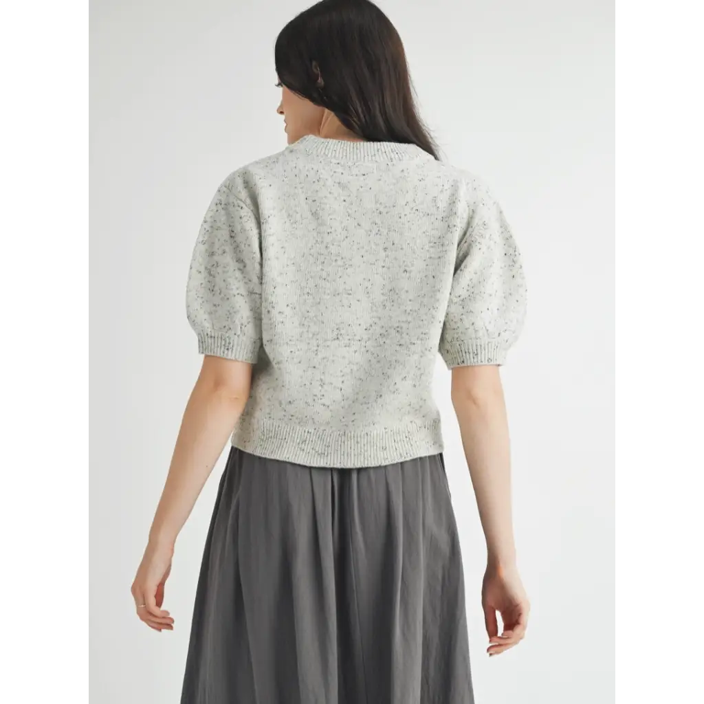 Lauren Speckled Knit Sweater - 170 Adult Sweater / Outerwear