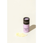 Lavender mint organic lip balm in sleek tube with polished prints