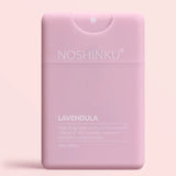 Lavender noshinku pocket hand sanitizer spray bottle with white cap