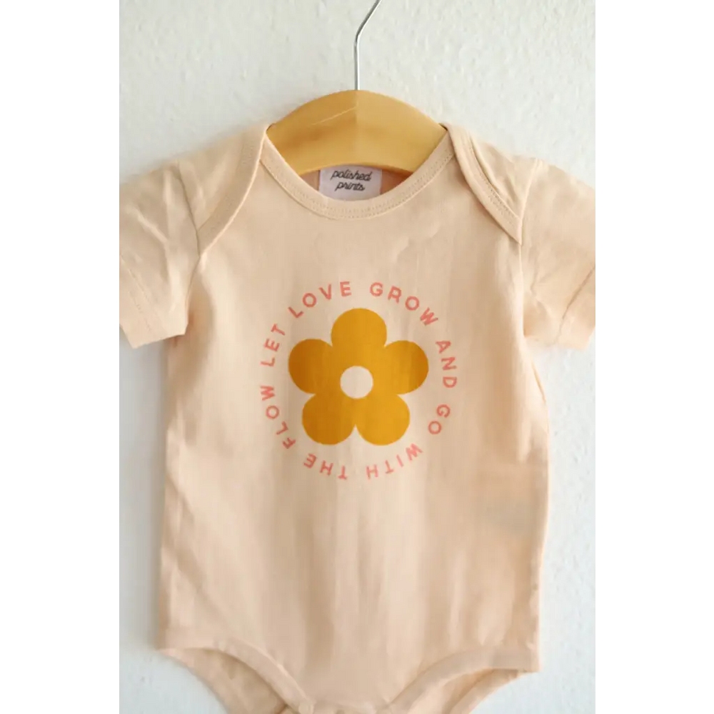 Let Love Grow Organic Cotton Baby Bodysuit - Baby Bodysuit