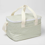 Striped insulated lunch bag for the Light Cooler Shoulder Bag La Palma Sage Stripe