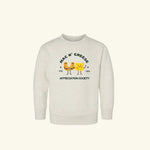 Cute mac n cheese kids sweatshirt with fall holiday crewneck design
