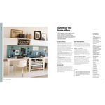 Martha Stewart white minimalist desk with shelves and chair