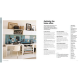 Martha Stewart white minimalist desk with shelves and chair