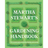 Martha Stewart gardening handbook with polished prints of garden beds