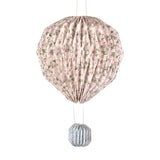 Pink floral hot air balloon mobile with silver accents from Meri Meri x Liberty